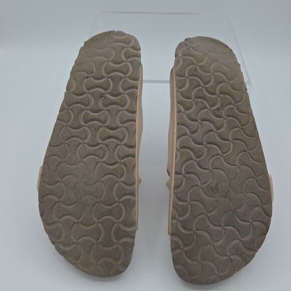Birkenstock Arizona Two Strap Pink Ladies Size 38 US Size 7 - 7.5 Slides Slip On - Picture 7 of 8